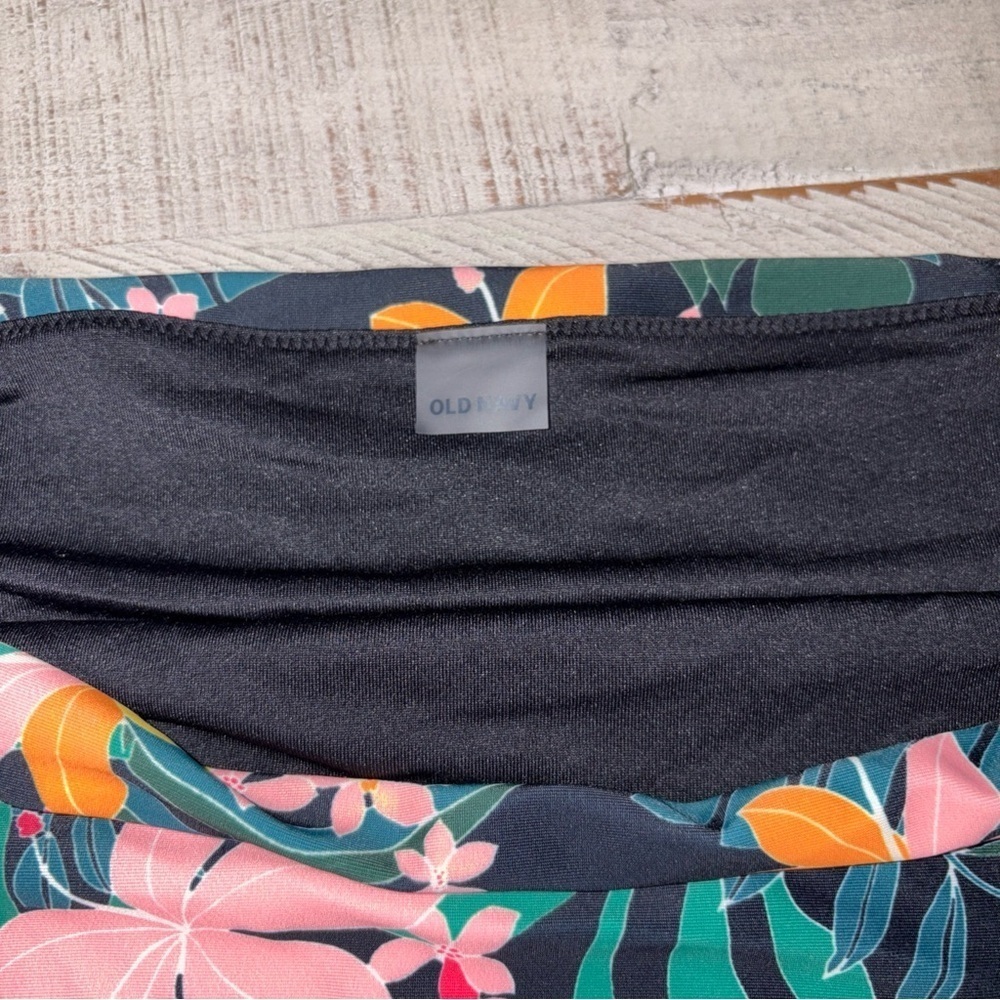 Old Navy Women's Size 3X Black Tropical High-Rise Classic Bikini Swim Bottom - Picture 13 of 13